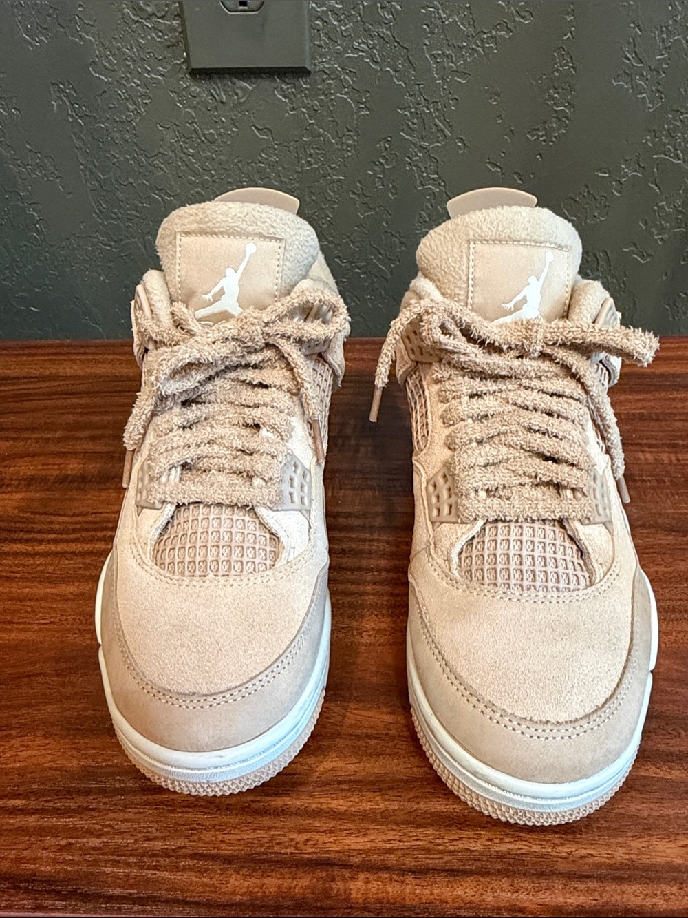 Jordan Beige Suede Low-Top Sneakers